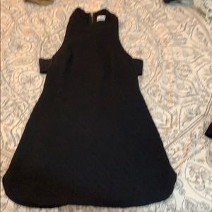 Black turtle neck mini dress |LF